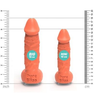 Крафтовое мыло-член с присоской Pure Bliss MINI Coral, натуральное SO6356 фото