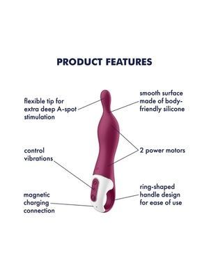Вибратор для точки А Satisfyer A-Mazing 1 Berry SO6122 фото