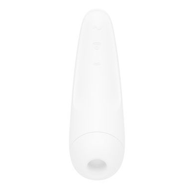 Вакуумний кліторальний стимулятор Satisfyer Curvy 2+ White з керуванням через інтернет SO3783 фото