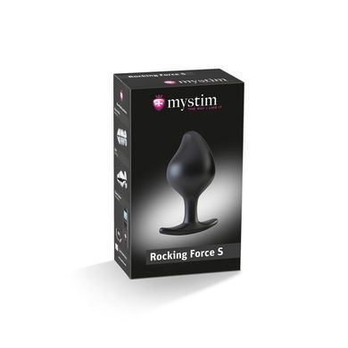 Силиконовая анальная пробка Mystim Rocking Force S для электростимулятора, диаметр 3,7 см SO2963 фото