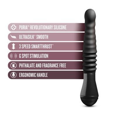 Пульсатор Temptasia by Blush - Lazarus Thrusting Dildo - Black SO8836 фото
