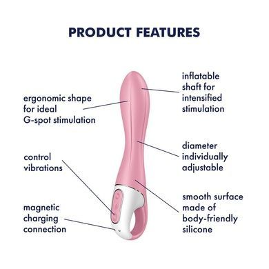 Вибратор точки G надувной Satisfyer Air Pump Vibrator 2 SO8411 фото
