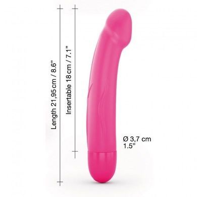 Вібратор Dorcel Real Vibration M Magenta 2.0, діаметр 3,7см, перезаряджається, для точки G, водостій SO3571 фото