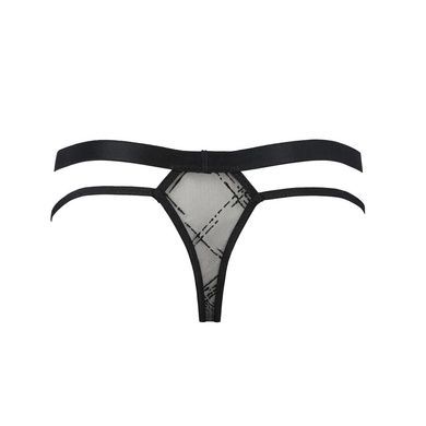 Чоловічі прозорі стринги Passion 029 THONG COLLIN L/XL Black, сітка SO7558 фото