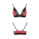 Эластичный топ с кружевом Passion PS001 TOP XL, red-black SO4186 фото 4