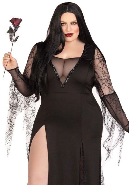 Еротичний костюм Мортіші Аддамс Leg Avenue Sexy Spooky Morticia 1X-2X SO9218 фото