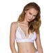 Эластичный топ с кружевом Passion PS001 TOP L, white SO4187 фото 1