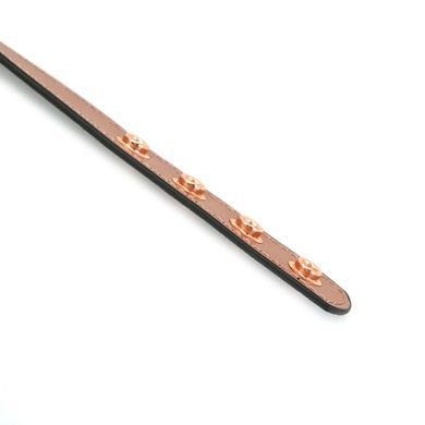 Ошейник с зажимами для сосков Liebe Seele Rose Gold Memory Collar with Nipple Clamps, кожа SO9495 фото