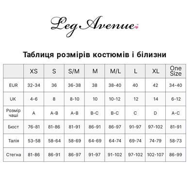 Пеньюар Leg Avenue Floral lace babydoll & string White S SO9172 фото