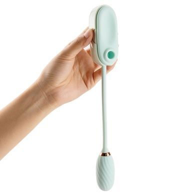 Вакуумний кліторальний стимулятор Otouch Louis Vibrate Teal з вібрацією SO9429 фото