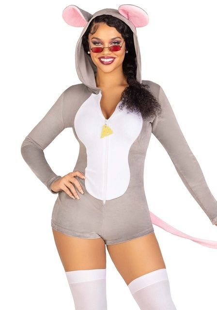 Еротичний костюм мишки Leg Avenue Comfy Mouse XS SO9220 фото