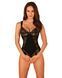 Кружевное боди Obsessive Donna Dream crotchless teddy M/L Black, открытый доступ SO8634 фото 1