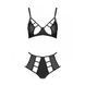 Распродажа!!! Комплект из эко-кожи Passion Tamaris Set black S/M, бюстгальтер и трусики SO5797 фото 3