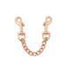 Поножи Liebe Seele Rose Gold Memory Ankle Cuffs, натуральная кожа, розовое золото SO9497 фото 9