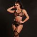 Комплект бодистокинг JSY &laquo;Твоя Луиза&raquo; One Size, Black, топ, чулки-стокинги, имитация гартеров, сетка SO9262 фото 3