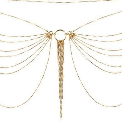 Цепочка на трусики или лиф Bijoux Indiscrets MAGNIFIQUE Waist Chain - Gold, украшение на тело SO2660 фото
