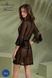 Пеньюар Passion LEAFA PEIGNOIR black L/XL - ECO Passion SX0506 фото 7