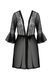 Пеньюар Passion LEAFA PEIGNOIR black L/XL - ECO Passion SX0506 фото 3