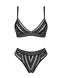 Комплект белья Obsessive Natilya 2-pcs set XS/S, black, бюстгальтер, трусики SO7717 фото 3