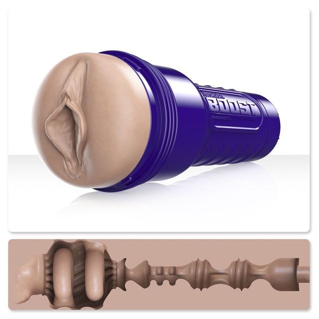 Мастурбатор-вагина Fleshlight Boost Bang Light Medium Flesh, плавающие кольца Turbo Tech SO8155 фото