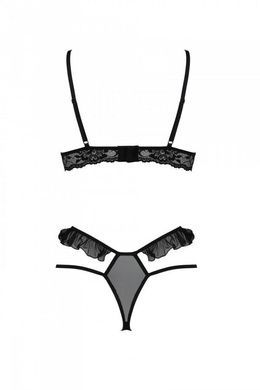 Комплект DOLLY SET WITH OPEN BRA black XXL/XXXL Passion SO9706 фото