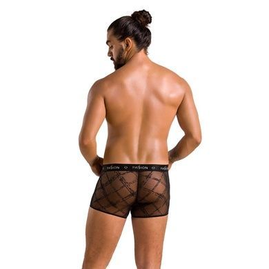 Мужские прозрачные боксеры Passion 032 SHORT JAMES XXL/XXXL Black, сетка SO7569 фото