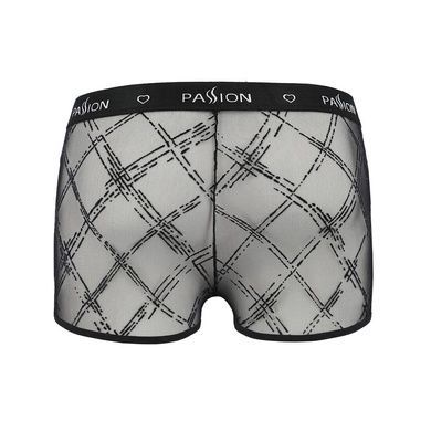 Мужские прозрачные боксеры Passion 032 SHORT JAMES XXL/XXXL Black, сетка SO7569 фото