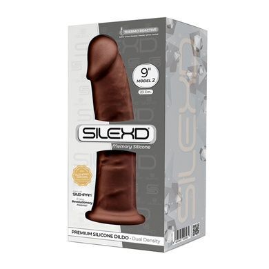 Фаллоимитатор SilexD Oscar Brown (MODEL 2 size 9in), двухслойный, силикон+Silexpan, диаметр 5,4см SO9927 фото