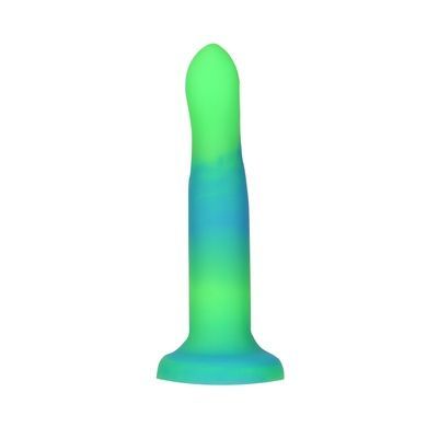 Светящийся в темноте фаллоимитатор ADDICTION Rave 8&Prime; Glow in the Dark Dildo Blue Green, 20,3 см SO6849 фото