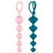 Набір анальних бус Satisfyer Beads Colored, силікон , макс. діаметр 3,3 см і 3,5 см SO2739 фото 1