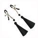 Зажимы для сосков Art of Sex - Nipple clamps Black Tassels SO5856 фото 4