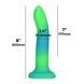 Светящийся в темноте фаллоимитатор ADDICTION Rave 8&Prime; Glow in the Dark Dildo Blue Green, 20,3 см SO6849 фото 4