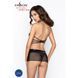 Прозора сорочка з відкритою спиною Passion MARESOL CHEMISE S/M, black, трусики EL12902 фото 4