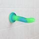 Светящийся в темноте фаллоимитатор ADDICTION Rave 8&Prime; Glow in the Dark Dildo Blue Green, 20,3 см SO6849 фото 6