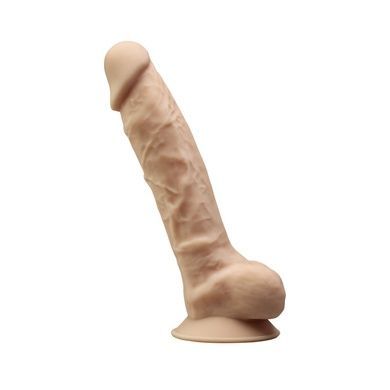 Фаллоимитатор с вибрацией SilexD Vetus Vibro Flesh (MODEL 1 size 8in) + LRS, двухслойный, диам.4,2см SO8213 фото