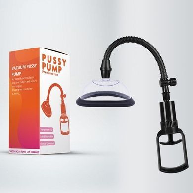Вакуумная помпа для вульвы Pussy Pump Premium Fun размер S (11 см), механический насос SO8701 фото