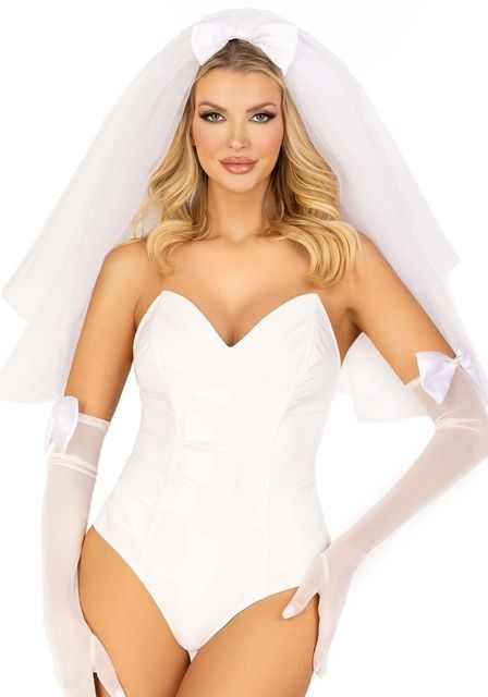 Фата невесты Leg Avenue Tiered bridal veil O/S SO9232 фото