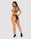 (SALE) Полупрозрачный эротический комплект Obsessive Obsessivia 2pcs set black L/XL, бюстгальтер и трусики, SO7298 фото 4