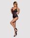 (SALE) Сетчатое боди на косточках Obsessive Amanta teddy S/M, черное, с доступом SO7198 фото 3