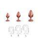 Металлическая анальная пробка с украшением в виде кристалла Dorcel - Diamond Plug Rose Gold S SO5534 фото 5