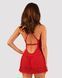 Прозора сорочка бебі-дол Obsessive Lacelove babydoll & thong M/L Red, мереживо, стрінги SO8647 фото 2