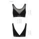 Топ з прозорою вставкою Passion PS002 TOP XL, black SO4202 фото 6