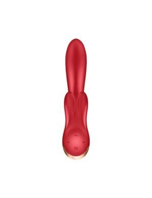 Смарт вибратор кролик с двойным отростком Satisfyer Double Flex Red SO6092 фото
