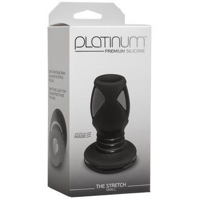 Анальний тунель Doc Johnson Platinum Premium Silicone &mdash; The Stretch &mdash; Small &mdash; Black SO4917 фото