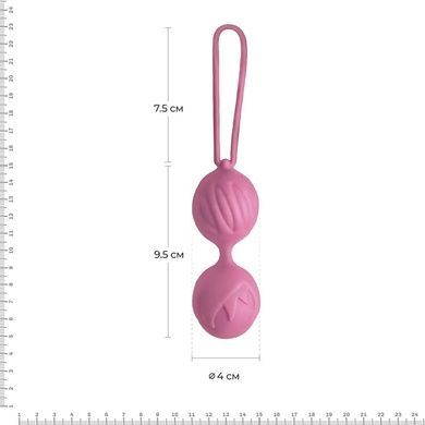 Вагинальные шарики Adrien Lastic Geisha Lastic Balls BIG Pink (L), диаметр 4см, вес 90гр AD40301 фото
