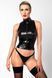 Топ Noir Handmade F324 Glam wetlook top with vinyl corset - L SX0377 фото 1