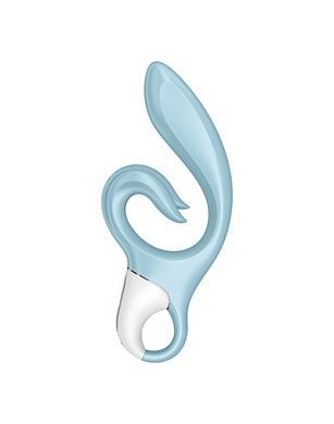 Вибратор-кролик Satisfyer Love Me Blue, гибкий, отросток с тройным кончиком SO7779 фото