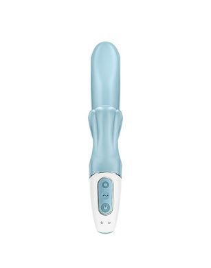 Вибратор-кролик Satisfyer Love Me Blue, гибкий, отросток с тройным кончиком SO7779 фото