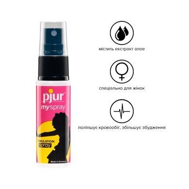 Збудливий спрей для жінок pjur My Spray 20 мл з екстрактом алое, ефект поколювання PJ10470 фото