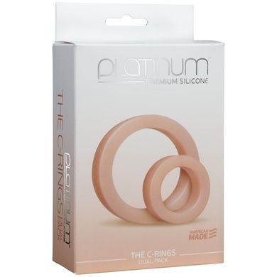 Набір ерекційних кілець Doc Johnson Platinum Premium Silicone &mdash; The C-Rings &mdash; White SO4919 фото
